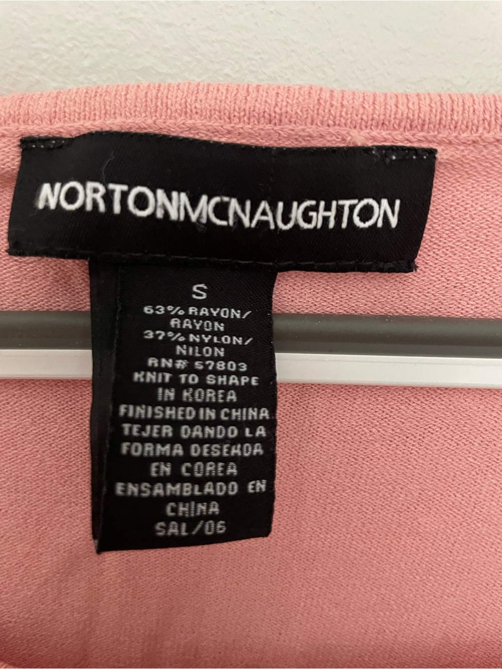 Norton McNaughton Pink Short Sleeve Top Size S - Picture 2 of 5